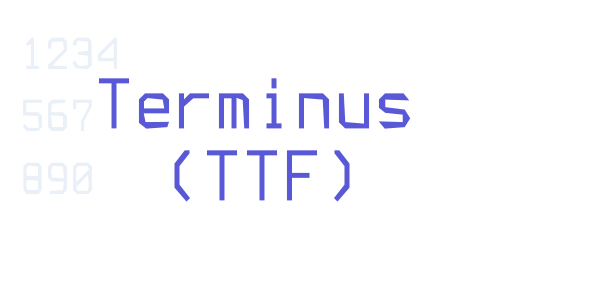 Terminus (TTF) font