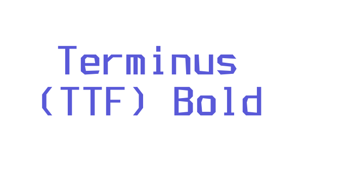 Terminus (TTF) Bold Font Download