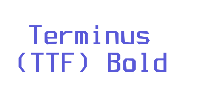 Terminus (TTF) Bold Font