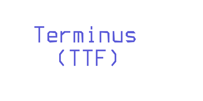 Terminus (TTF) Font Download