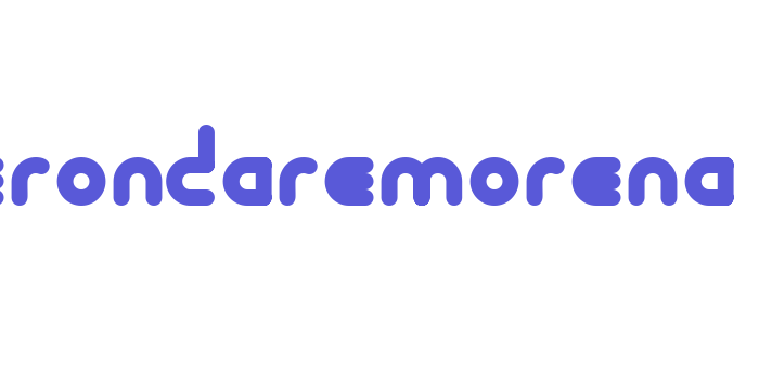 Terondaremorena Font Download