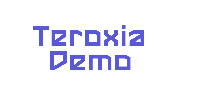 Teroxia Demo Font Download