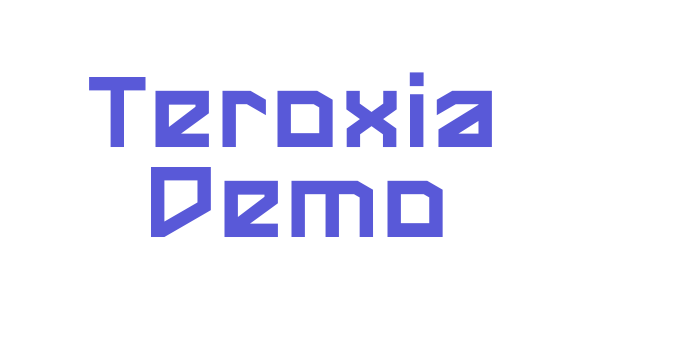 Teroxia Demo Font