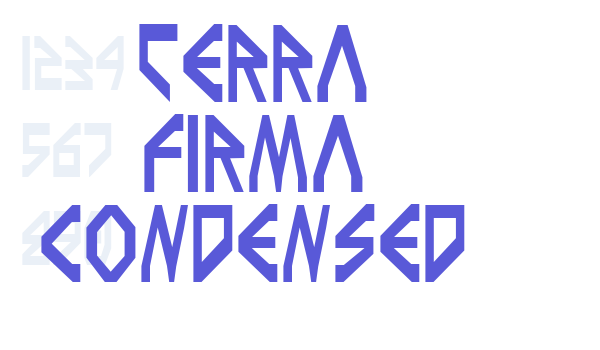 Terra Firma Condensed Font