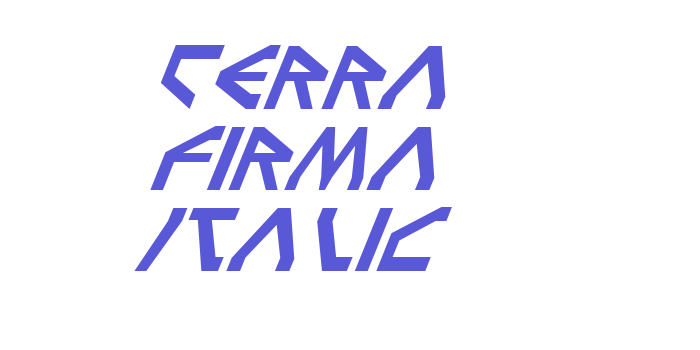 Terra Firma Italic Font Download