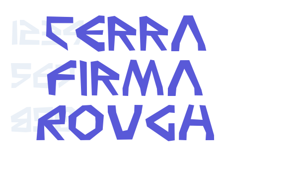 Terra Firma Rough Font