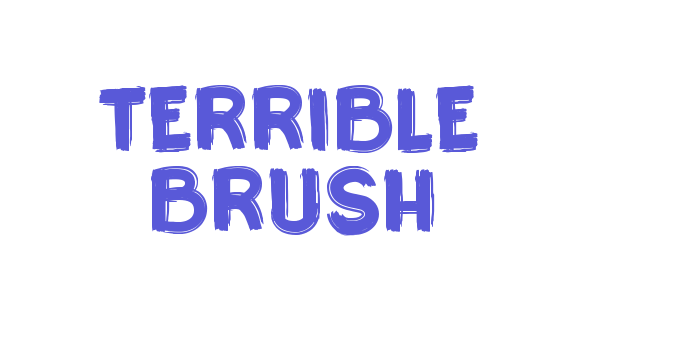 Terrible Brush Font Download