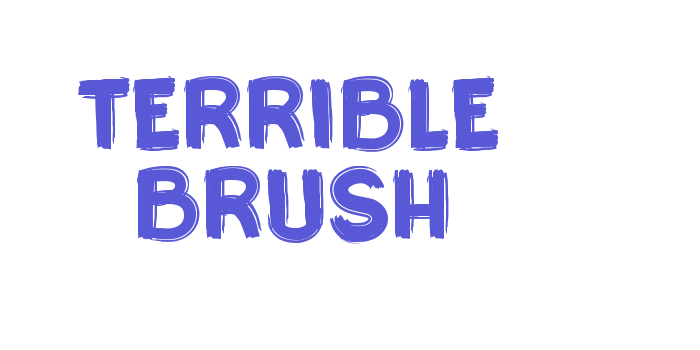 Terrible Brush Font