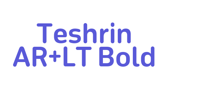 Teshrin AR+LT Bold Font Download