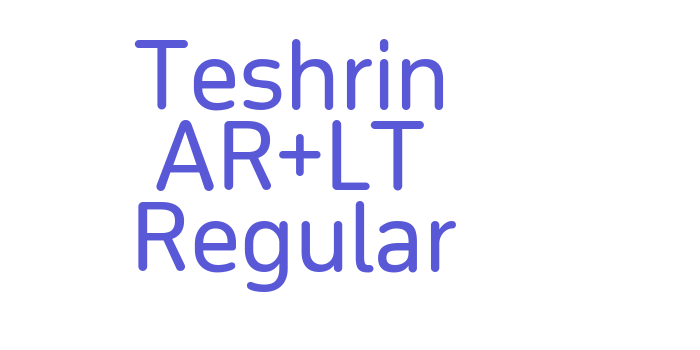 Teshrin AR+LT Regular Font Download