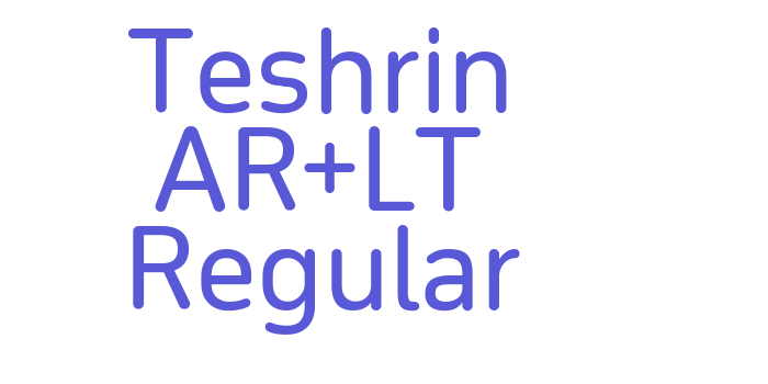 Teshrin AR+LT Regular Font