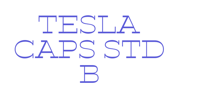 Tesla Caps Std B Font Download