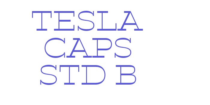 Tesla Caps Std B Font