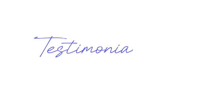 Testimonia Font Download