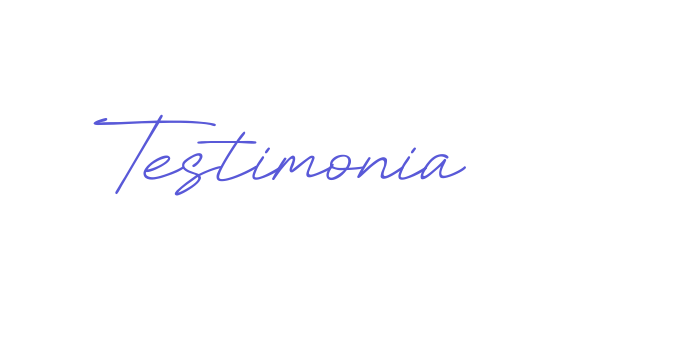 Testimonia Font