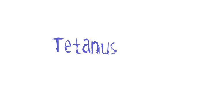 Tetanus Font Download