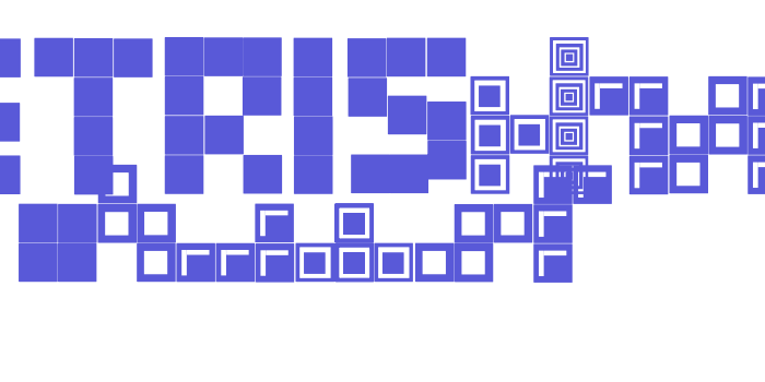 Tetris Blocks Font Download