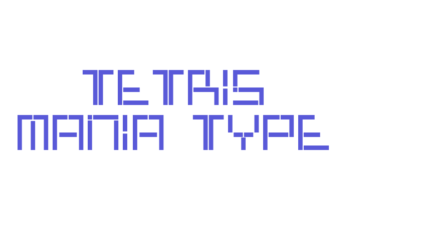 Tetris Mania Type Font Download