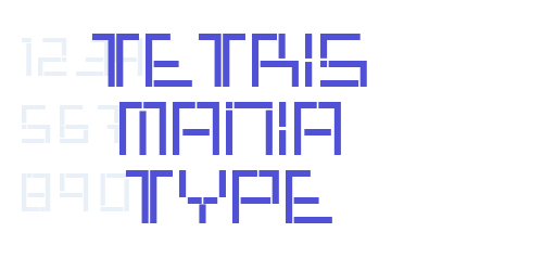 Tetris Mania Type-font-download
