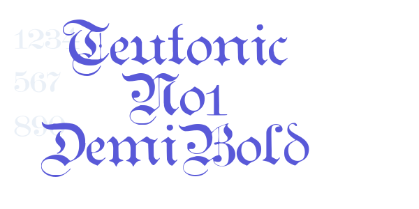 Teutonic No1 DemiBold font free