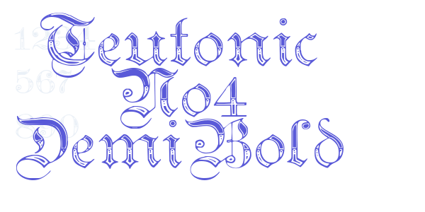 Teutonic No4 DemiBold font free