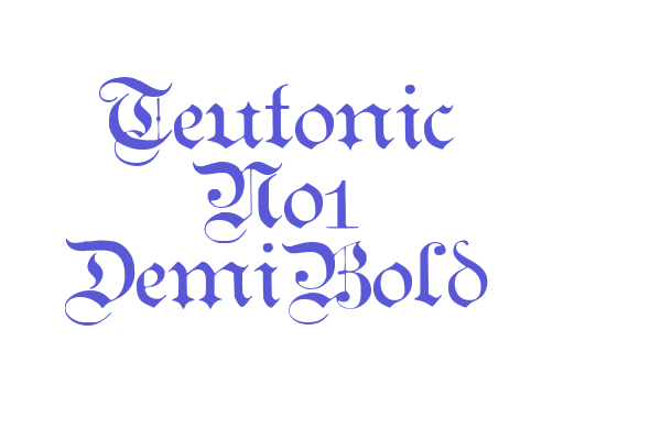 Teutonic No1 DemiBold Font