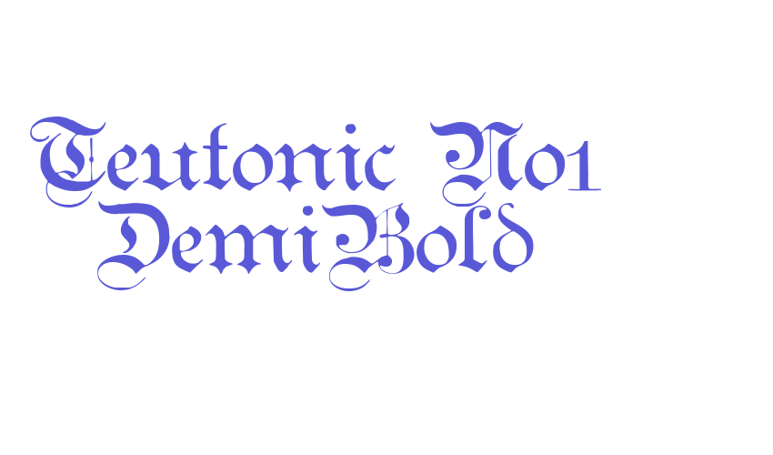 Teutonic No1 DemiBold Font