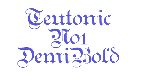 Teutonic No1 DemiBold Font Download