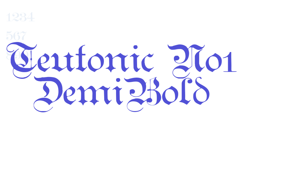 Teutonic No1 DemiBold-font-download