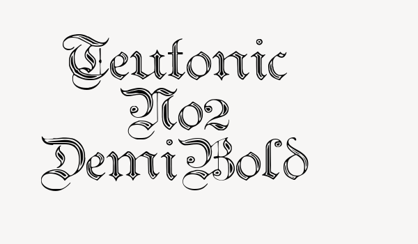 Teutonic No2 DemiBold Font