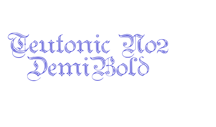 Teutonic No2 DemiBold Font