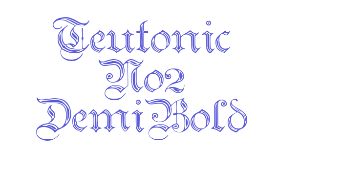 Teutonic No2 DemiBold Font Download