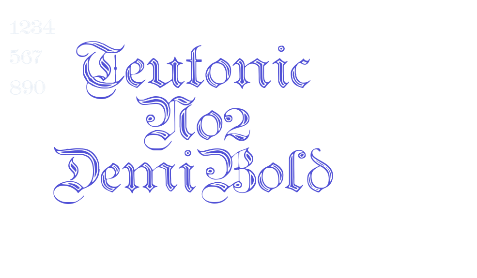 Teutonic No2 DemiBold-font-download