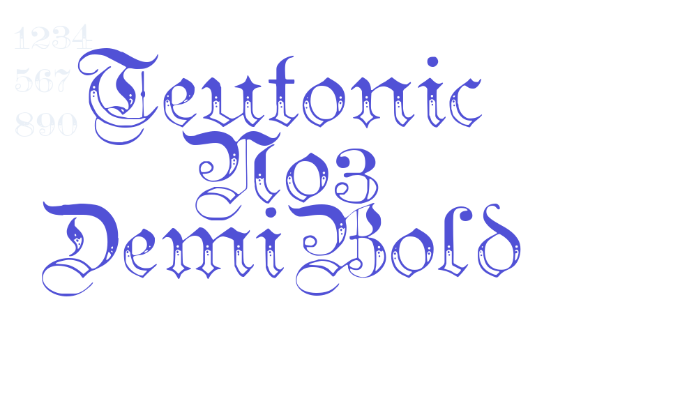 Teutonic No3 DemiBold-font-download