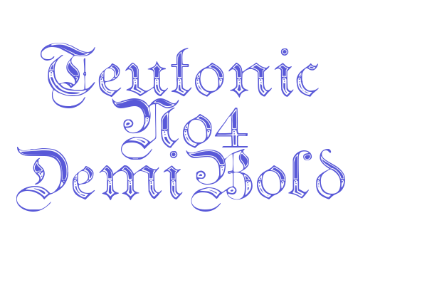 Teutonic No4 DemiBold Font