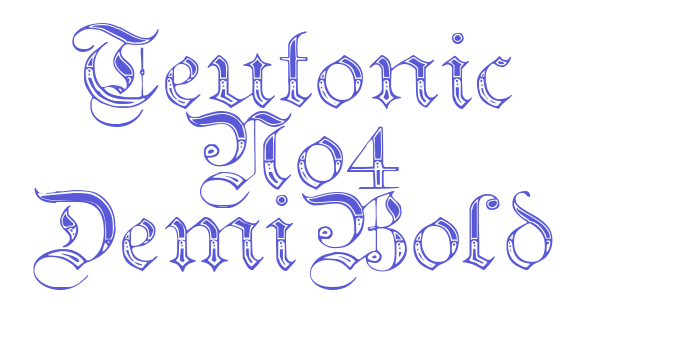 Teutonic No4 DemiBold Font Download