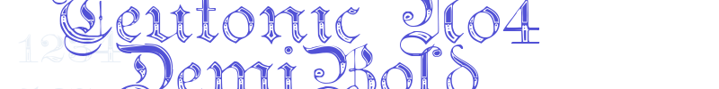 Teutonic No4 DemiBold-font