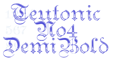 Teutonic No4 DemiBold-font-download