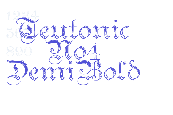 Teutonic No4 DemiBold