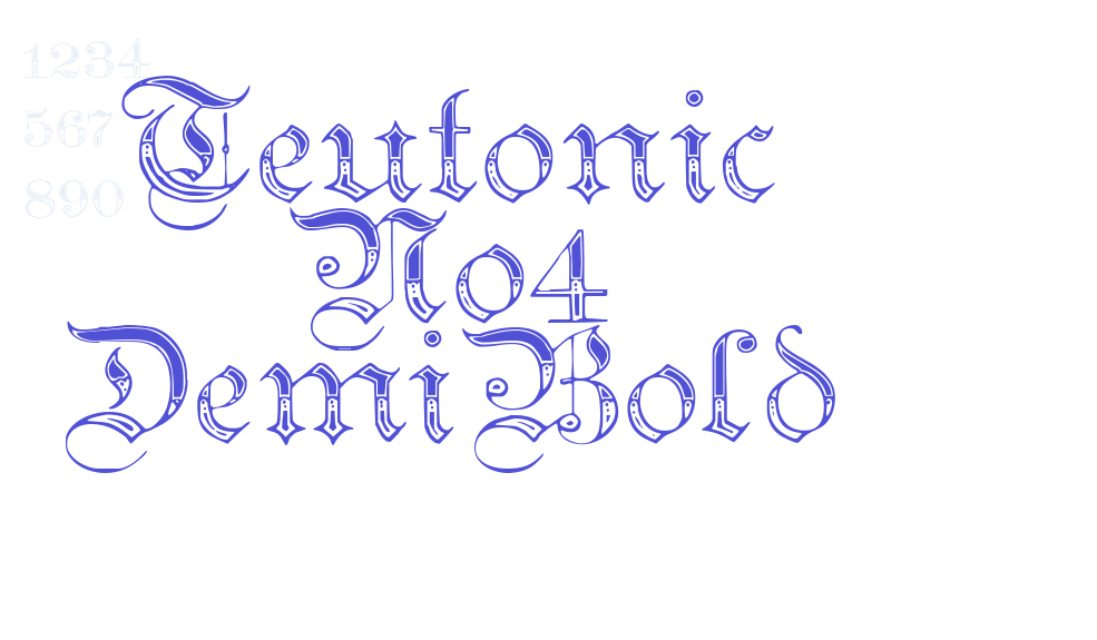 Teutonic No4 DemiBold-font-download