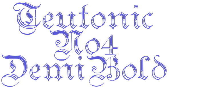 Teutonic No4 DemiBold Font