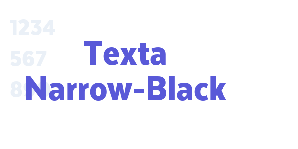 Texta Narrow-Black font