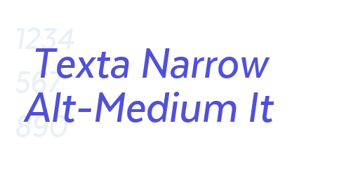 Texta Narrow Alt-Medium It-font-download