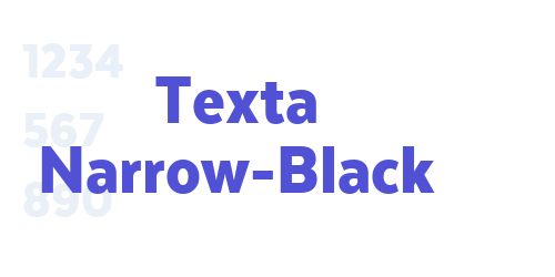 Texta Narrow-Black-font-download