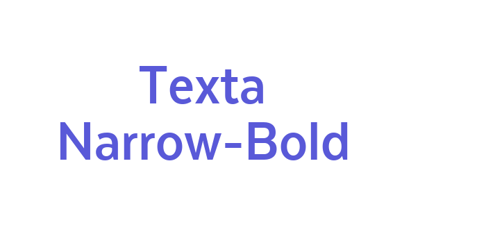 Texta Narrow-Bold Font Download