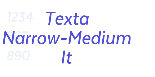 Texta Narrow-Medium It-font-download