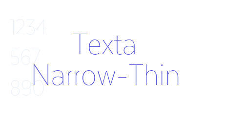 Texta Narrow-Thin-font-download