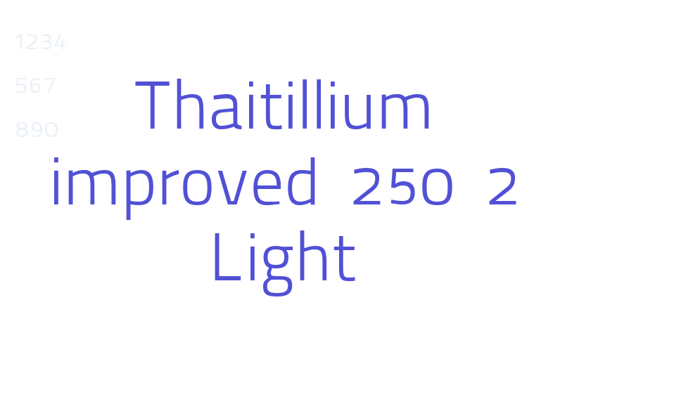 Thaitillium improved 250 2 Light-font-download