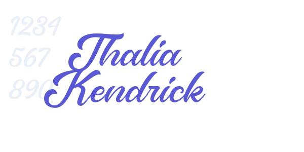 Thalia Kendrick font