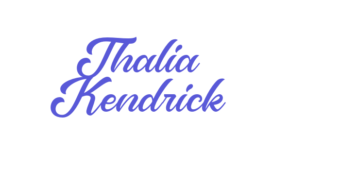 Thalia Kendrick Font Download